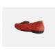 MOCASSINS Annytah Femme D84BMA cuir nubuck Rouge GEOX C7452 avec mors