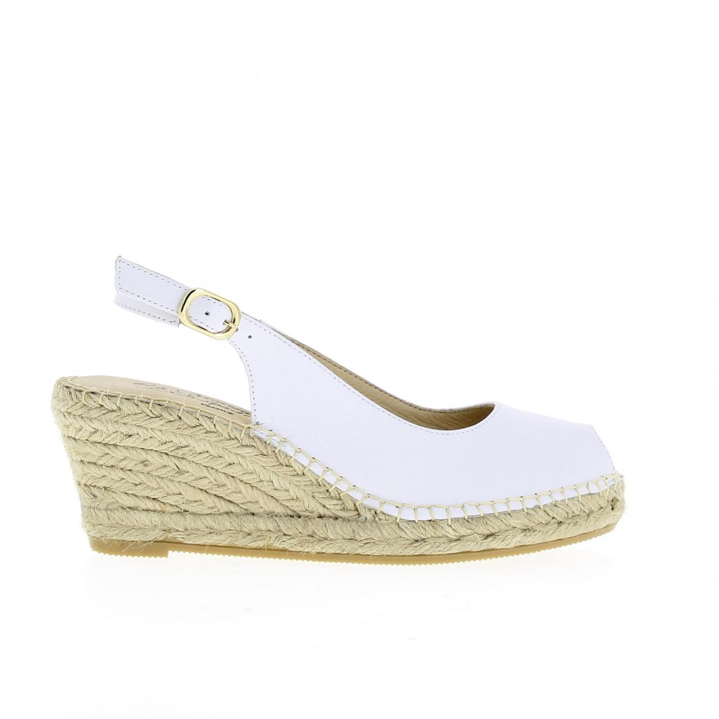 Espadrille cuir blanc