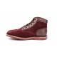 ORILEGEND BORDEAUX VIOLET METALLISE mi montant lacet KICKERS