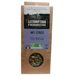 Tisane Anti-stress Bio 50G - Le comptoir d'herboristerie