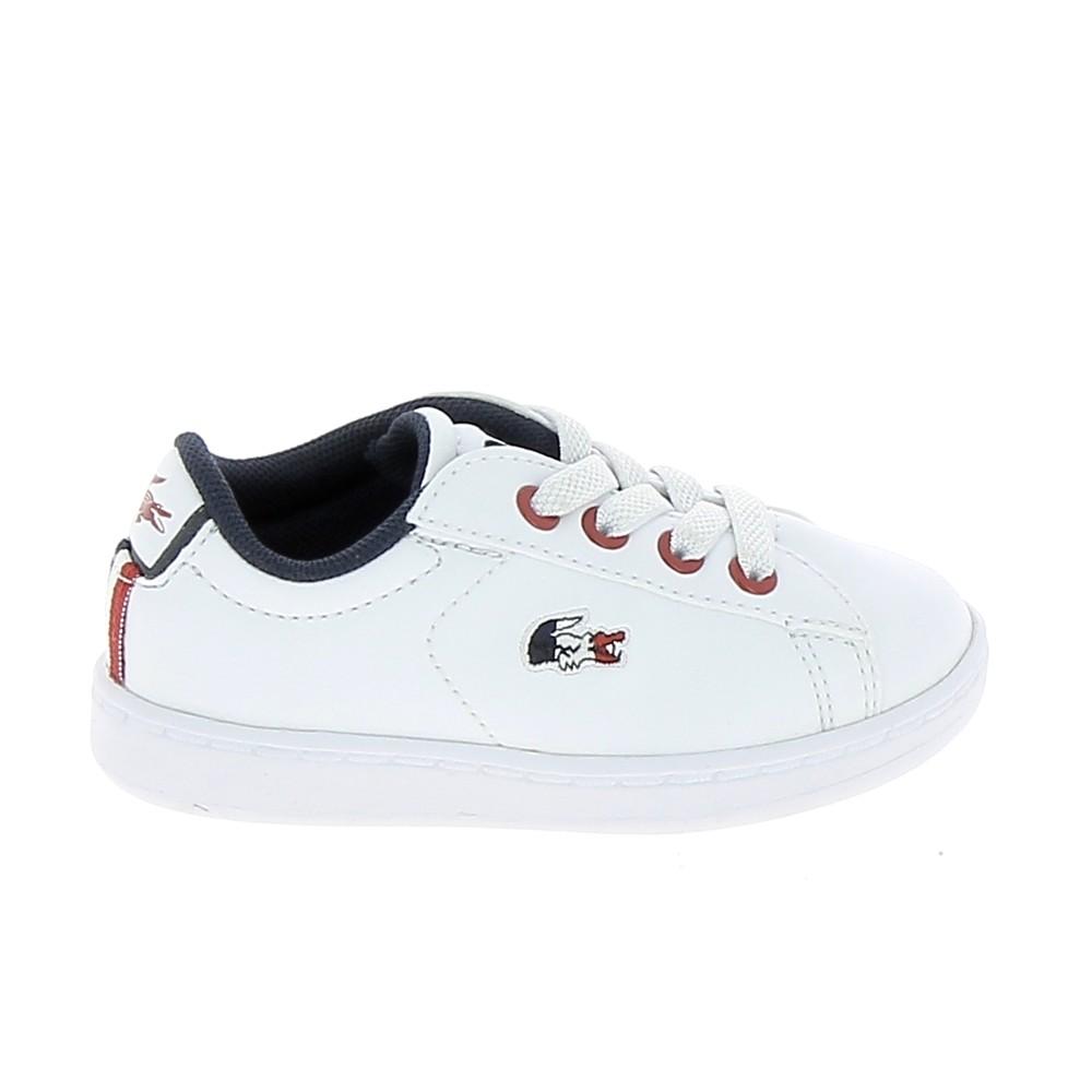 LACOSTE Carnaby Evo BB Blanc Bleu Rouge Achetez Au Puy