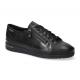 Sneackers chics sport habillé MEPHISTO JUNE Femme Sneaker Noir Cuir  Lisse semelle amovible