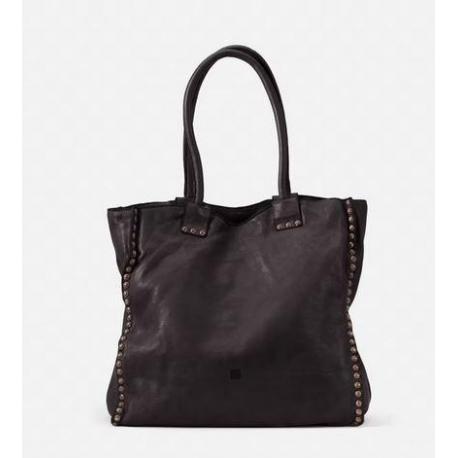 Sac Cartable Biba POR9L Noir en cuir