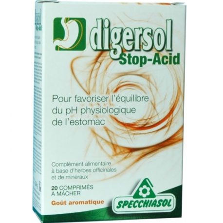 Digersol Stop-Acid - 20 comprimés - Biothalassol