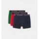 Lot Boxers Tommy Hilfiger vert rouge et bleu