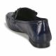 Mocassins mors chaîne VEILLE Cuir Vernis Marine JB MARTIN Plat femme collège