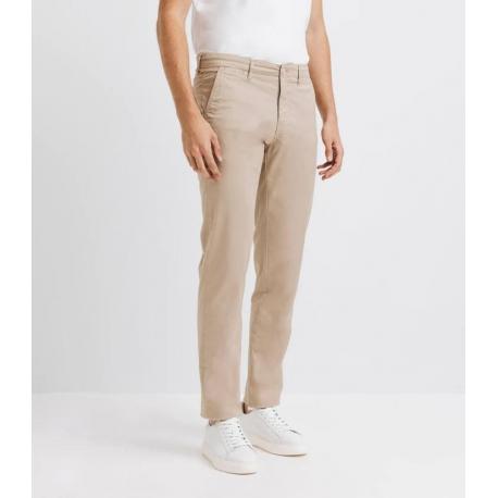 Pantalon casual stretch beige Izac