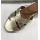 Sandales plateforme  XAND 2.1s femme D45SZA Cuir Beige/Or petite boucle