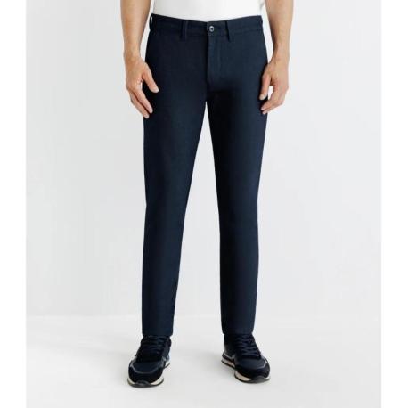 Pantalon chino armuré marine PERRY