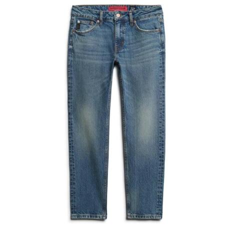 SUPERDRY Jean slim taille mi-haute en coton biologique