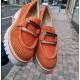 MOCASSINS Nubuck Orange SOFTWAVES 8.36.42 VENICE 024 Mandarine 8.36.42