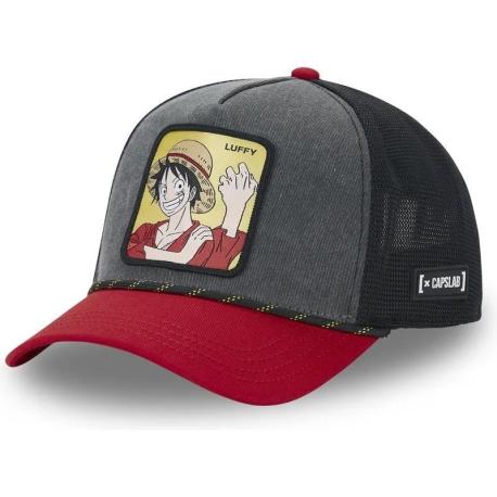 Casquette Trucker One Piece Luffy Snapback - Noire - Capslab