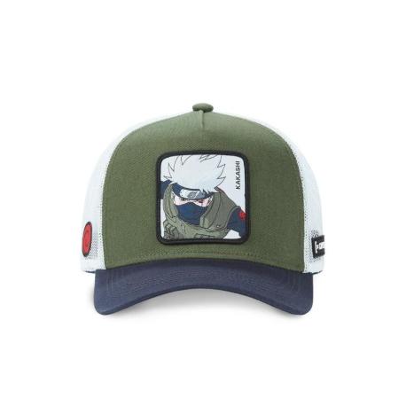 Casquette enfant Trucker Naruto Shippuden Kakashi Snapback - Verte - Capslab