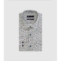 Chemise fleurie marine