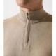 Pull col zippé camionneur beige BACARY