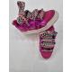 Baskets fantaisie Semerdjian - Baskets INNA 11206 Cuir irisé Fushia gros lacet fantaisie SMR23