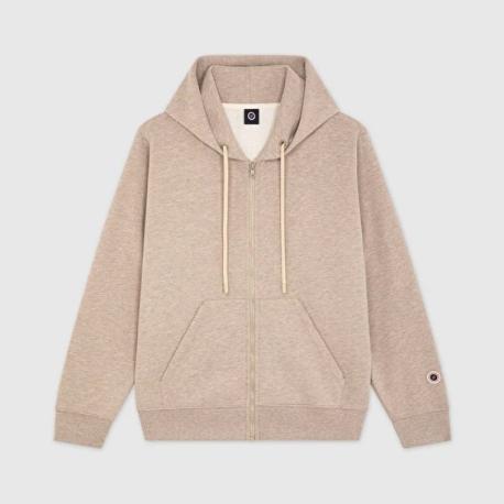 F ICONIC ZIP BEIGE MARL