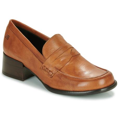 Mocassin JB MARTIN Femme LOLIE Nappa West Cognac talon 4cm moderne et confortable