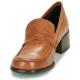 Mocassin JB MARTIN Femme LOLIE Nappa West Cognac talon 4cm moderne et confortable