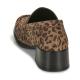 Mocassin JB MARTIN Femme LOLIE Cuir Croûte Velours Léopard talon 4cm moderne et confortable