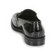 Mocassin JB MARTIN Femme GESSO Cuir Vernis Noir talon 2cm  moderne confortable mors doré