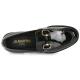 Mocassin JB MARTIN Femme GESSO Cuir Vernis Noir talon 2cm  moderne confortable mors doré