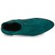 Bottine féminine JB MARTIN LOU Toile SUEDE VERT ST EMERAUDE talon 4,5cm