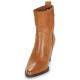 Bottines femme forme santiag  LALOU Nappa WEST COGNAC