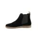 Boots TYGA Cuir Velours NOIR BOTTINES FEMME semelle fine Chelsea KICKERS