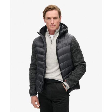 SUPERDRY Veste à capuche en maille Storm Hybrid