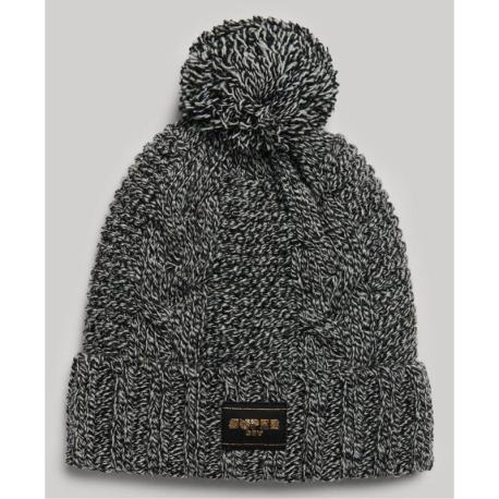 SUPERDRY Bonnet en maille torsadée