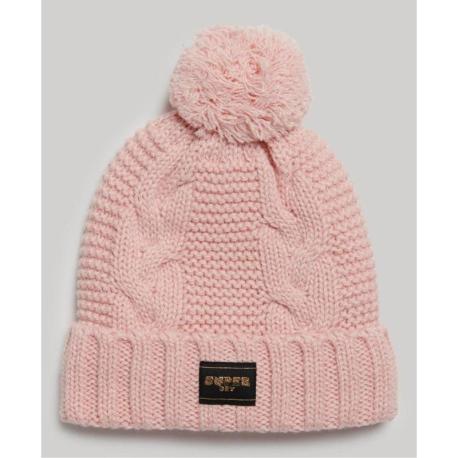 SUPERDRY Bonnet en maille torsadée