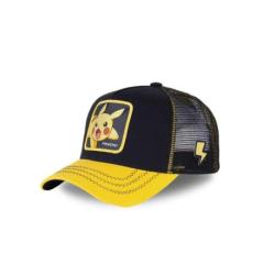 CAPSLAB Casquette Trucker enfant Pokemon Pikachu Snapback Noir