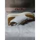 Basket SAPPORO Blanc/Gold 27534 - 14 H ARA SHOES bicolore semelle amovible