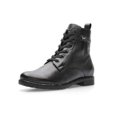 Bottines lacet + zip LIVERPOOL cuir noir ARA lacet + zip 39507-01 highsoft