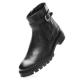 Bottines TULSA Cuir noir 29512-01 ARA SHOES Fermeture éclair semelle amovible jolie boucle côté 