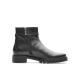 Bottines TULSA Cuir noir 29512-01 ARA SHOES Fermeture éclair semelle amovible jolie boucle côté 