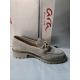 Mocassin KENT Cuir VV moon gris beige semelle épaisse bloc 31201-13F Mors fantaisie 