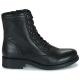 Bottines lacet + zip D 046RA GEOX cuir noir R AWELLE A Style ranger's