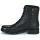 Bottines lacet + zip D 046RA GEOX cuir noir R AWELLE A Style ranger's