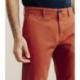 Pantalon coton orange IZAC