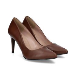 Escarpin G 8 REGINE femme NAPPA CUERO MARRON GIULIA mode élégance confort talon haut 8cm