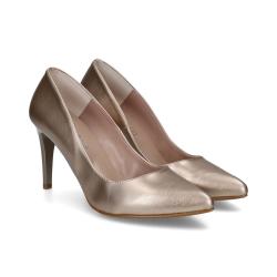 Escarpin G 8 REGINE femme DORÉ OR GIULIA mode élégance confort talon haut 8cm