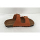 Mule ou claquette avec 2 boucles 3524-3 Maison de l’espadrille ORANGE plate, mode, femme